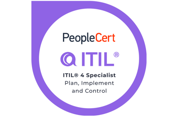 ITIL® 4 Specialist: Plan, Implement & Control Course & Examination